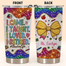 Load image into Gallery viewer, Personalized Teacher Tumbler Custom Name Gift 20oz 30oz