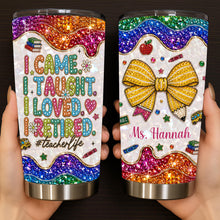 Load image into Gallery viewer, Personalized Teacher Tumbler Custom Name Gift 20oz 30oz