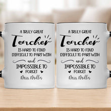 Load image into Gallery viewer, Personalized Teacher Gift Accent Mug Custom Design Birthday Christmas
