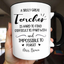 Load image into Gallery viewer, Personalized Teacher Gift Accent Mug Custom Design Birthday Christmas
