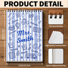 Load image into Gallery viewer, Personalized Sketch Book Custom Cover Gift for Teachers
