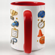 Load image into Gallery viewer, Personalized Accent Mug Custom Teacher Gift with Mother of Pearl Mosaic