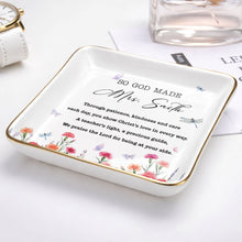 Load image into Gallery viewer, Personalized Ceramic Jewelry Dish Teacher Gift with Verse