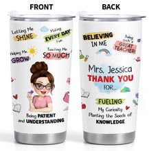 Load image into Gallery viewer, Personalized Stainless Steel Tumbler Custom Teacher Gift 20oz 30oz