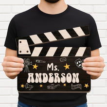 Load image into Gallery viewer, Personalized Classroom Wood Sign Custom Name Drama Gift for Teacher