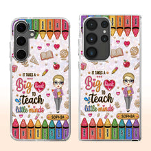 Load image into Gallery viewer, Personalized Clear Phone Case Custom Teacher Gift for Educator
