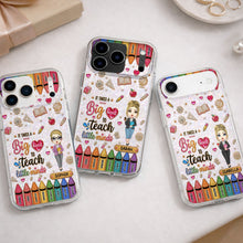 Load image into Gallery viewer, Personalized Clear Phone Case Custom Teacher Gift for Educator