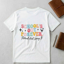 Load image into Gallery viewer, Personalized T-Shirt Custom Front and Back Gift for Retired Teachers
