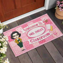 Load image into Gallery viewer, Personalized Teacher Doormat Custom Name Classroom Gift