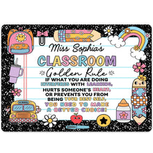 Load image into Gallery viewer, Personalized Metal Sign Custom Name Teacher Decor Gift