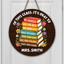Load image into Gallery viewer, Personalized Wood Sign for Teachers Custom Shaped Gift Decor