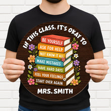 Load image into Gallery viewer, Personalized Wood Sign for Teachers Custom Shaped Gift Decor
