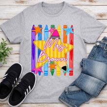 Load image into Gallery viewer, Personalized Teacher T-Shirt Hoodie Custom Name Gift Idea