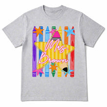 Load image into Gallery viewer, Personalized Teacher T-Shirt Hoodie Custom Name Gift Idea