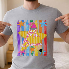 Load image into Gallery viewer, Personalized Teacher T-Shirt Hoodie Custom Name Gift Idea