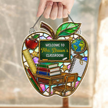 Load image into Gallery viewer, Personalized Mosaic Apple Suncatcher Gift for Teachers