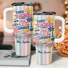 Load image into Gallery viewer, Personalized 40oz Tumbler with Beach Design Custom Name Gift for Teachers
