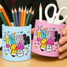 Load image into Gallery viewer, Personalized PU Leather Pen Holder Custom Name Gift for Teacher