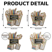 Load image into Gallery viewer, Personalized Classroom Suncatcher Custom Name Apple Decor Gift for Teacher