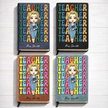Load image into Gallery viewer, Personalized PU Leather Journal Custom Name Gift for Teachers