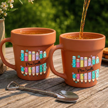 Load image into Gallery viewer, Personalized Plant Pot Ceramic Mug for Teachers with Flowers
