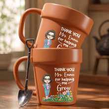 Load image into Gallery viewer, Personalized Plant Pot Mug Thank You Gift for Teacher