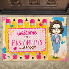 Load image into Gallery viewer, Personalized Teacher Doormat Welcome to My Classroom Gift