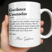 Load image into Gallery viewer, Personalized Guidance Counselor Coffee Mug Gift for Teacher