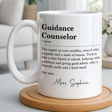 Load image into Gallery viewer, Personalized Guidance Counselor Coffee Mug Gift for Teacher