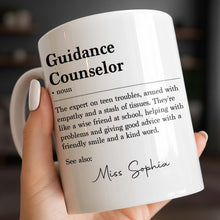 Load image into Gallery viewer, Personalized Guidance Counselor Coffee Mug Gift for Teacher
