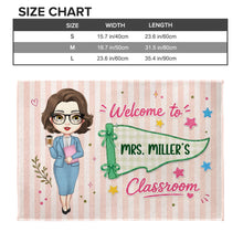 Load image into Gallery viewer, Personalized Teacher Doormat Welcome To My Classroom Gift