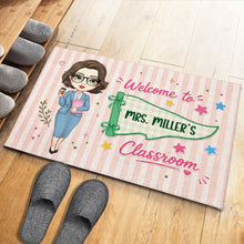 Load image into Gallery viewer, Personalized Teacher Doormat Welcome To My Classroom Gift