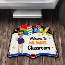 Load image into Gallery viewer, Personalized Teacher Welcome Doormat Custom Name Classroom Gift