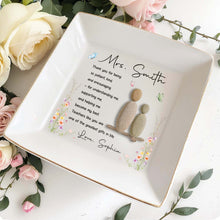 Load image into Gallery viewer, Personalized Jewelry Dish Thank You Gift for Teacher Ceramic