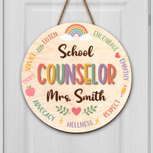 Load image into Gallery viewer, Personalized Custom Wood Sign for School Counselor Office Decor