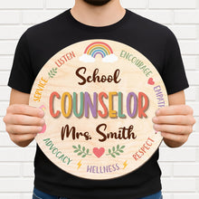 Load image into Gallery viewer, Personalized Custom Wood Sign for School Counselor Office Decor