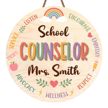Load image into Gallery viewer, Personalized Custom Wood Sign for School Counselor Office Decor