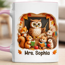 Load image into Gallery viewer, Personalized Teacher Mug Custom Name Accent Coffee Cup Gift