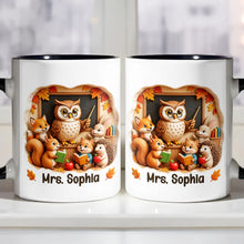 Load image into Gallery viewer, Personalized Teacher Mug Custom Name Accent Coffee Cup Gift