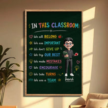 Load image into Gallery viewer, Personalized Classroom Chalkboard Poster Custom Name Gift for Teacher