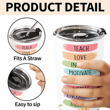 Load image into Gallery viewer, Personalized Teacher Gift 20oz Custom Stainless Steel Tumbler