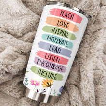 Load image into Gallery viewer, Personalized Teacher Gift 20oz Custom Stainless Steel Tumbler