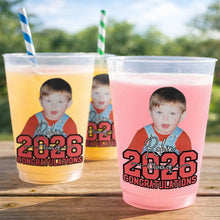 Load image into Gallery viewer, Personalized Graduation Frosted Cups with Photo Custom Congrats Gift for Graduates
