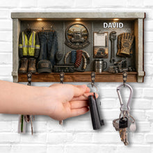 Load image into Gallery viewer, Personalized Key Holder Custom Name Gift for Truck Driver