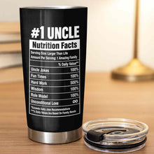 Load image into Gallery viewer, Personalized Stainless Steel Tumbler World's Best Uncle Gift