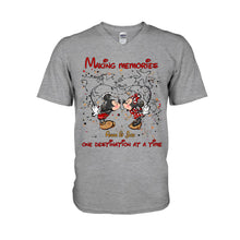 Load image into Gallery viewer, Personalized Mickey Mouse T-Shirt & Hoodie with Custom Names for Couples