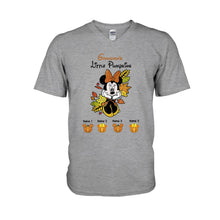 Load image into Gallery viewer, Personalized Grandma T-Shirt & Hoodie with Little Pumpkins Design