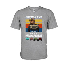 Load image into Gallery viewer, Personalized Jeep Dad Bod T-shirt & Hoodie Custom Name Gift