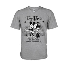 Load image into Gallery viewer, Personalized Couple Mouse T-shirt & Hoodie Gift for Anniversary