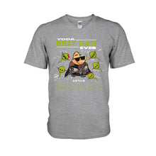 Load image into Gallery viewer, Personalized Yoda Best Dad Ever T-Shirt Hoodie Custom Names Gift